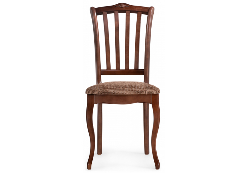 Стул деревянный Виньетта орех / мерц белый люкс (44x50x95)