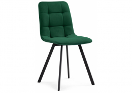 Стул на металлокаркасе Чилли зеленый  / черный (43,5x50x87,5)