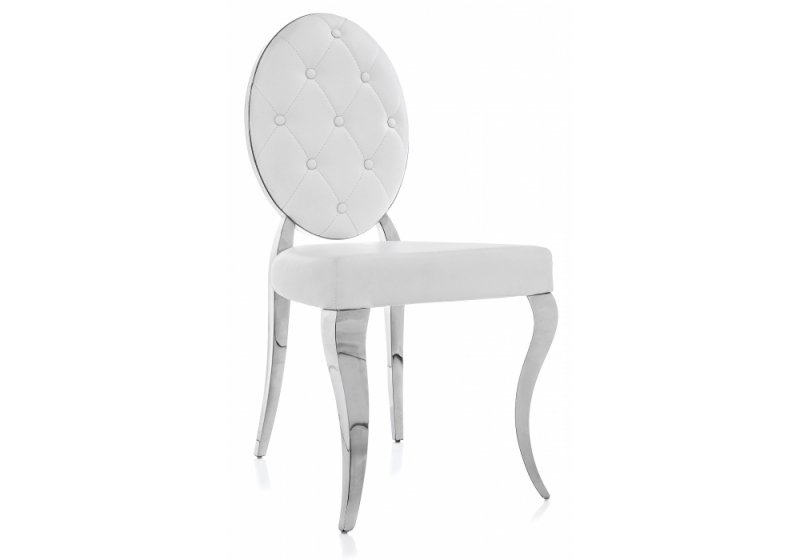 Стул на металлокаркасе Odda белый (50,5x65x91). 