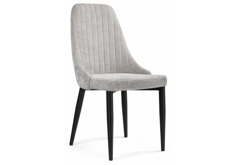 Стул на металлокаркасе Kora black / gray (47x57x89). 
