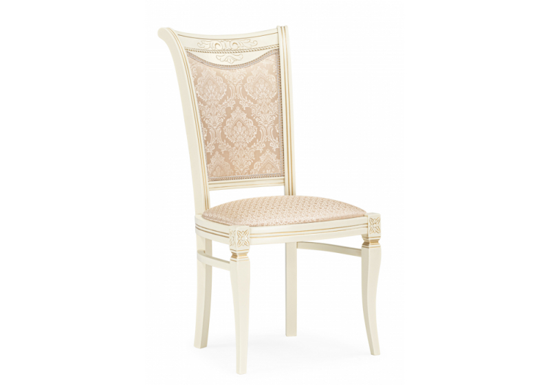 Стул деревянный Mariano линур блекл комби / слоновая кость (50x54x96). 