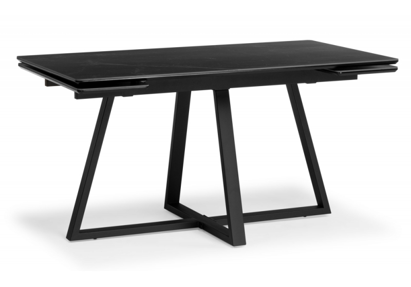 Керамический стол Памелла 140(200)х80 черный мрамор shakespeare black / черный (80x75). 