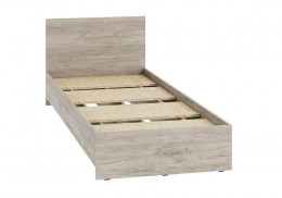 Кровать Адайн КР-080 80х200 дуб крафт серый / дуб крафт серый (83,5x70)