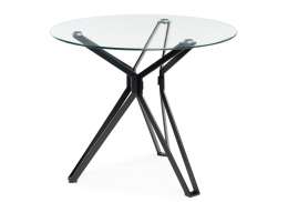 Стол стеклянный Roko 80х75 black (80x75)